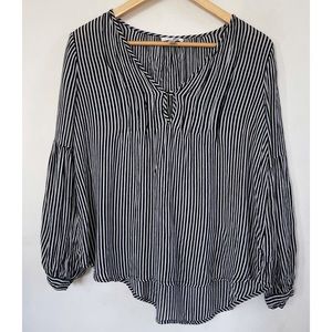Amuse Society Striped Blouse